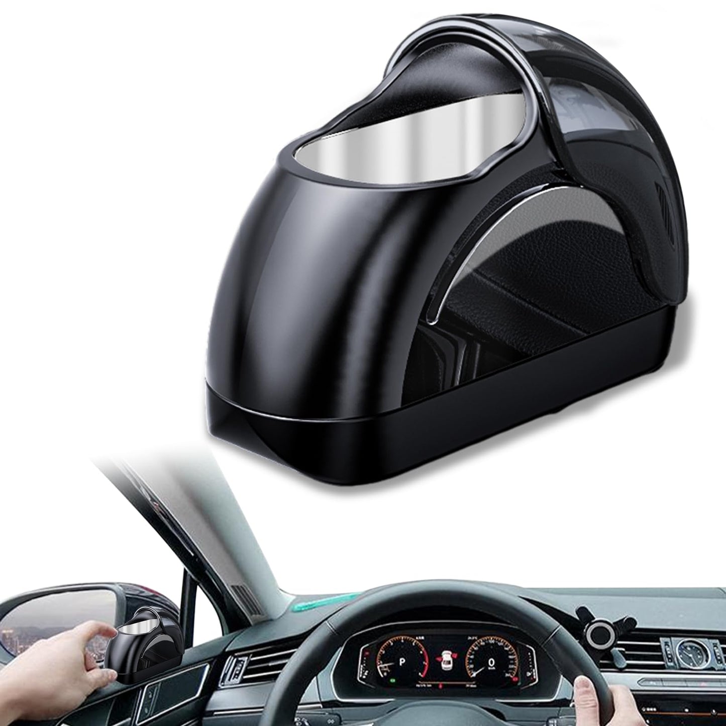Premium Car Ashtray with Smoke & Odor Sealing Lid