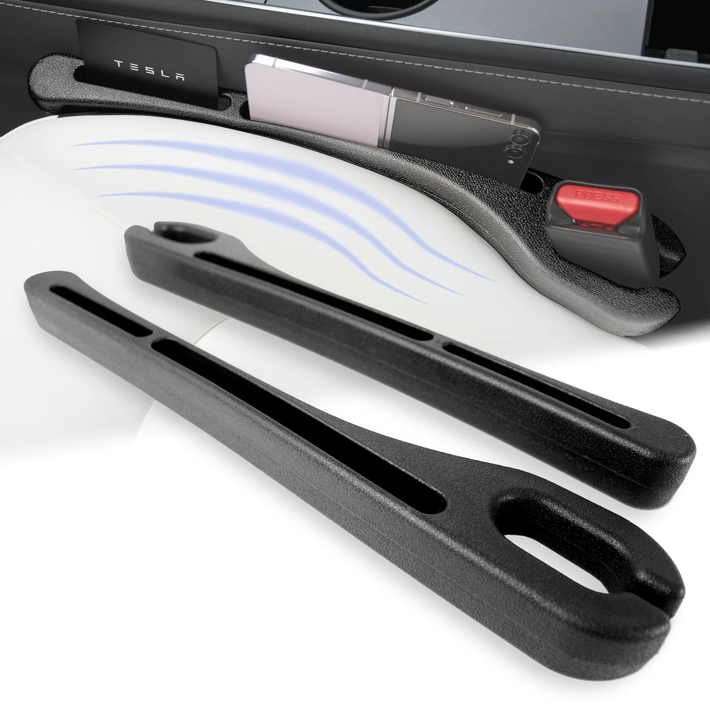 Pack Of 2-Car Seat Gap Filler | Anti-Drop Strip